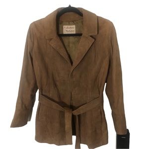 Vintage 60s 70s Vintage Suede Coat hippie boho size medium Made in USA